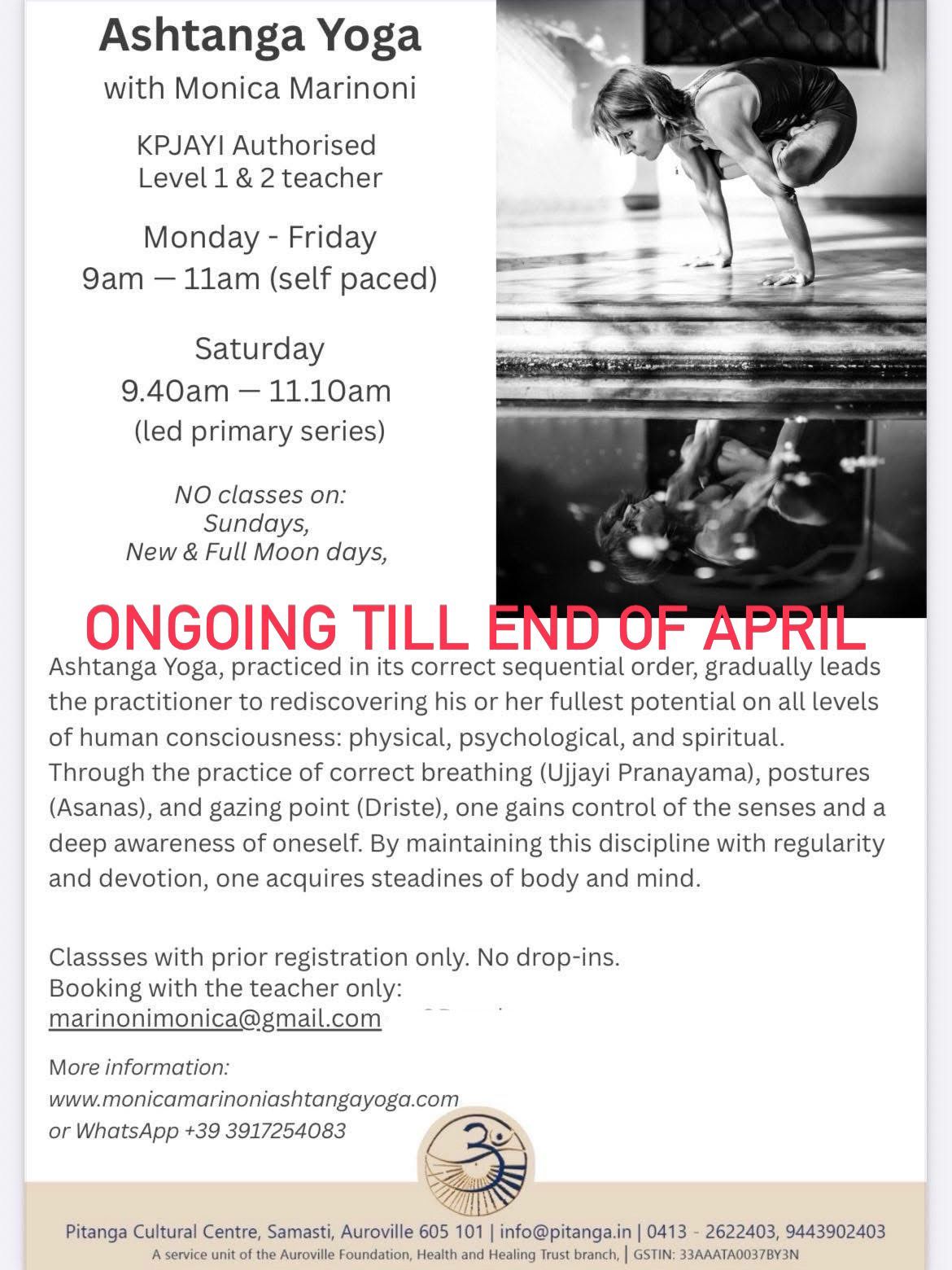 Ashtanga Yoga Classes