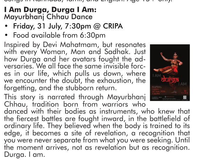 I Am Durga, Durga I Am: Mayurbhanj Chhau Dance