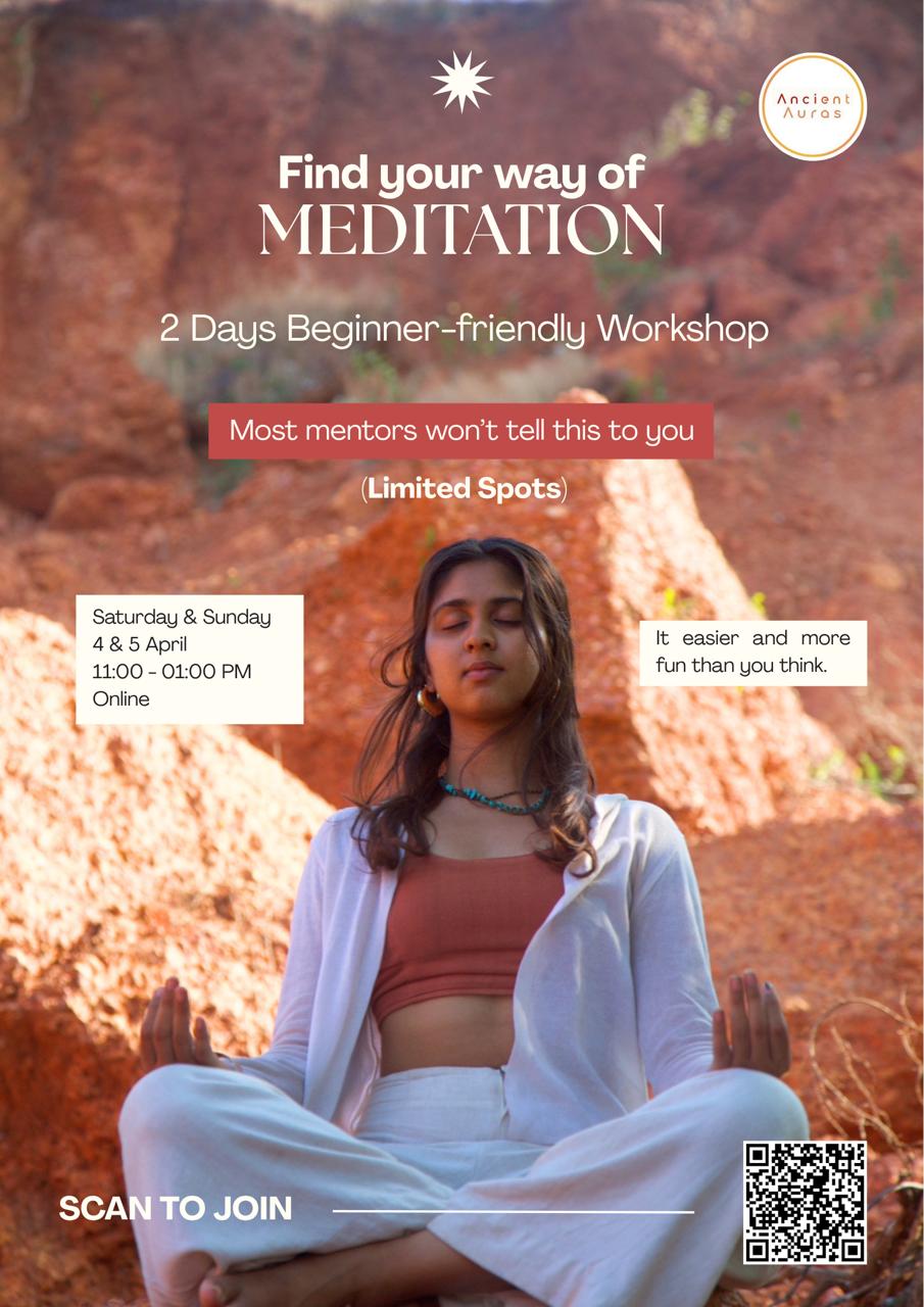 *Beginner-Friendly Meditation & Breathwork Workshop 🧘🏻‍♀️* 🗓 4th & 5th April ⏰ 11:00 - 01:...