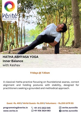 *Hatha Abhyasa Yoga* Ancient Practice, Modern Calm ✨ Stretch, Align, Relax *with Keshav* 🗓️ ...