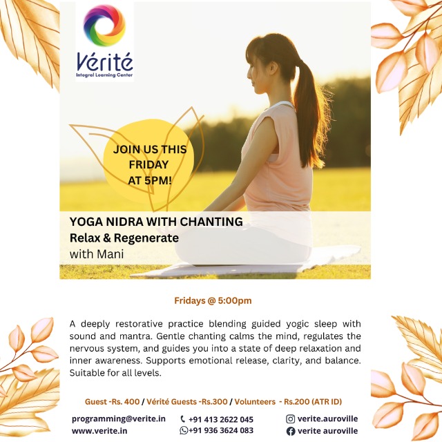 *Yoga Nidra with Chanting* Unwind in Sacred Stillness ✨ Let mantra carry you into calm *with ...