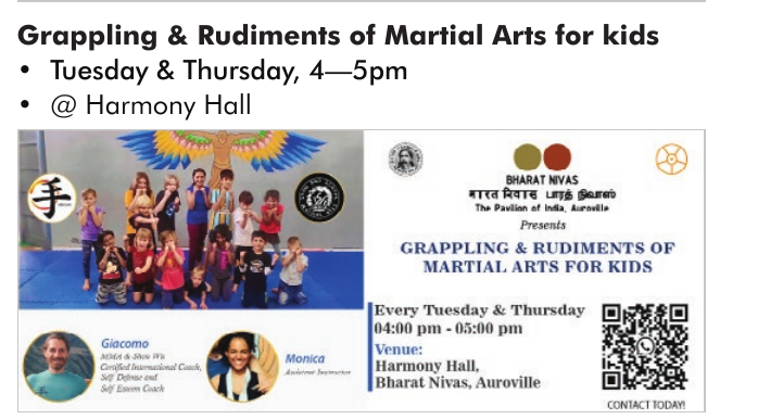 Grappling & Rudiments of Martial Arts for kids